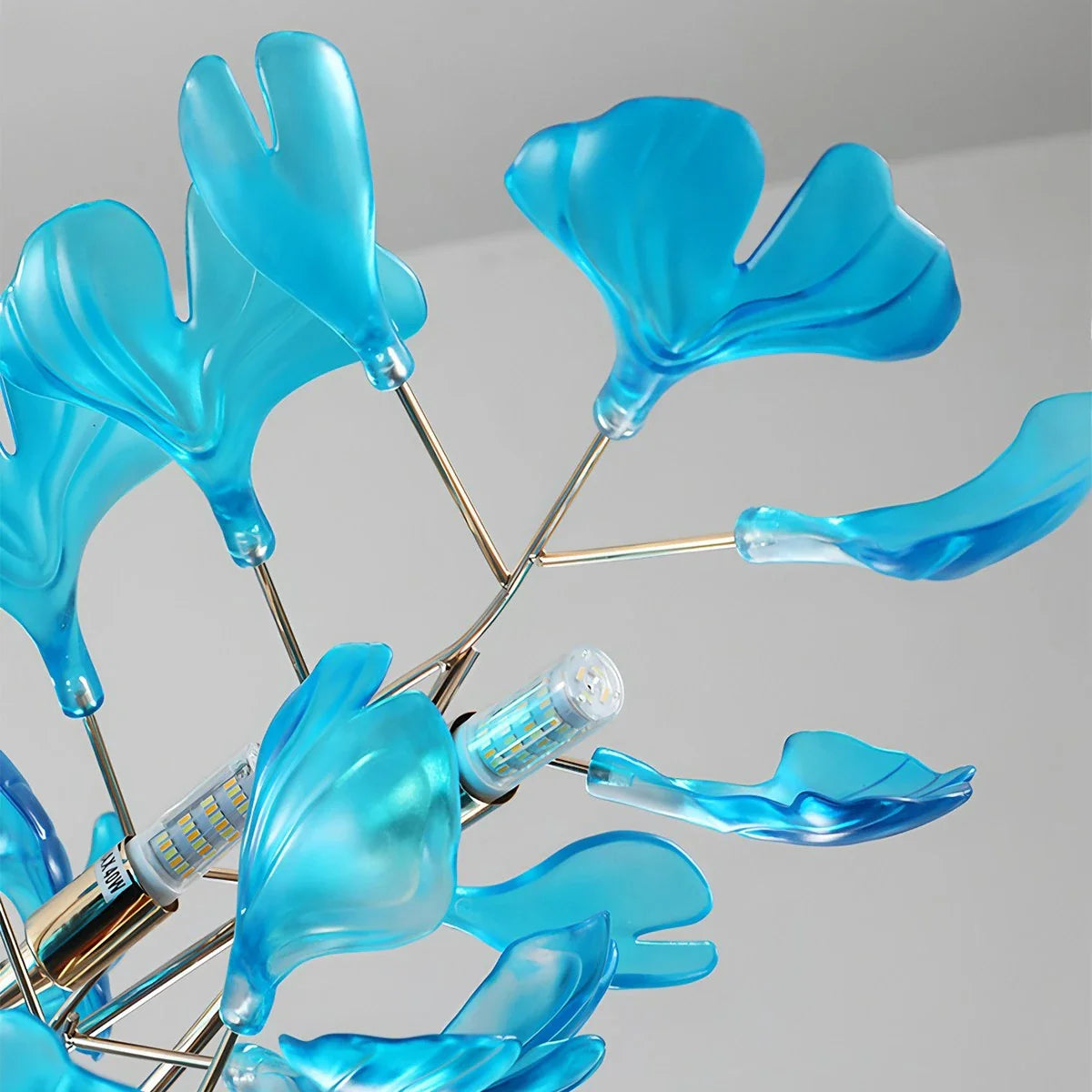 Feyran Acrylic Ginkgo Leaf Chandelier for Dining Area