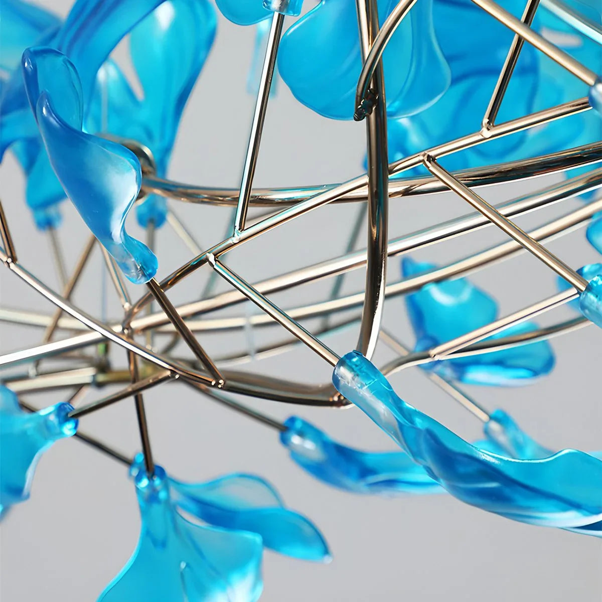 Feyran Acrylic Ginkgo Leaf Chandelier for Dining Area