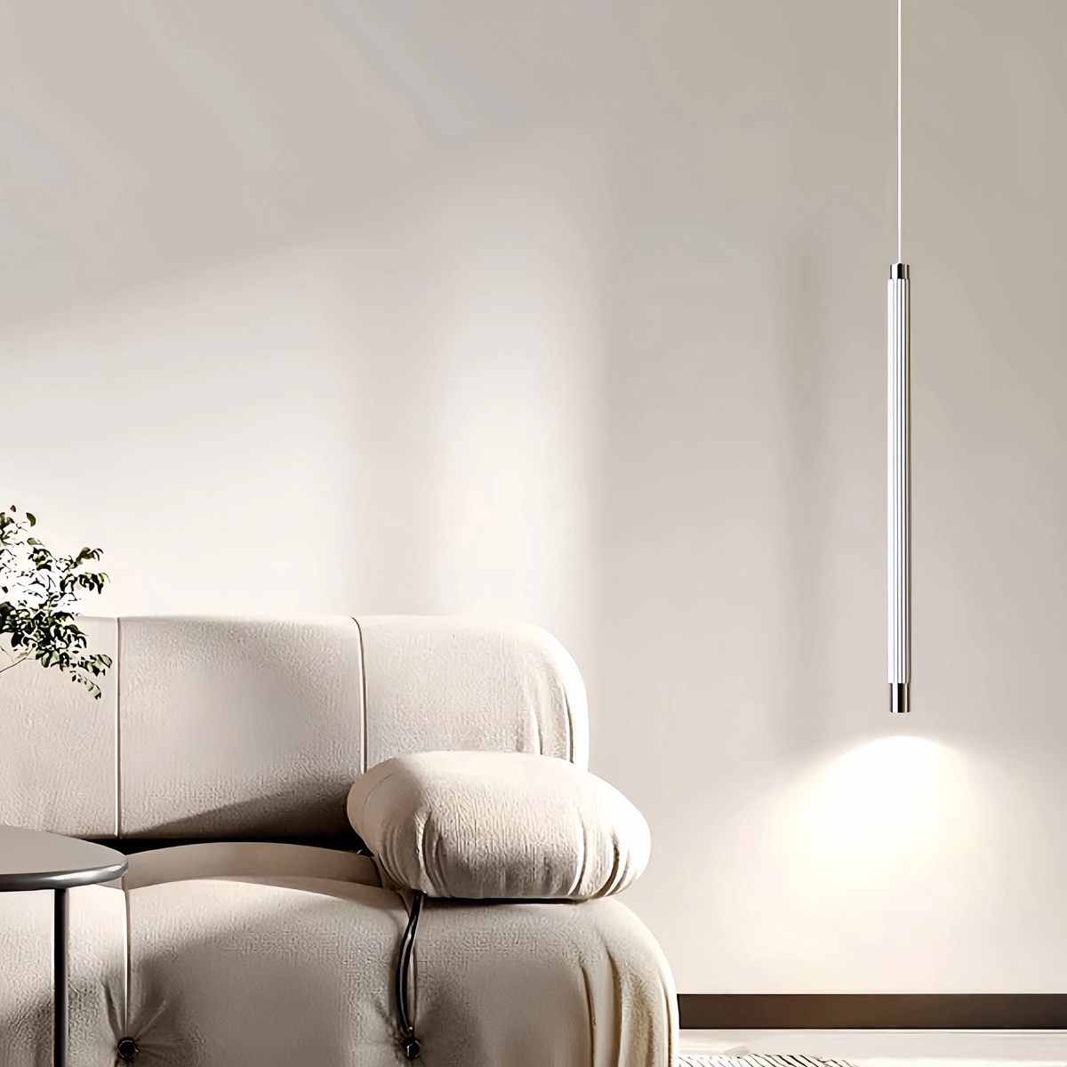 Feyran Adjustable Long Roman Column Pendant Light for Dining Room
