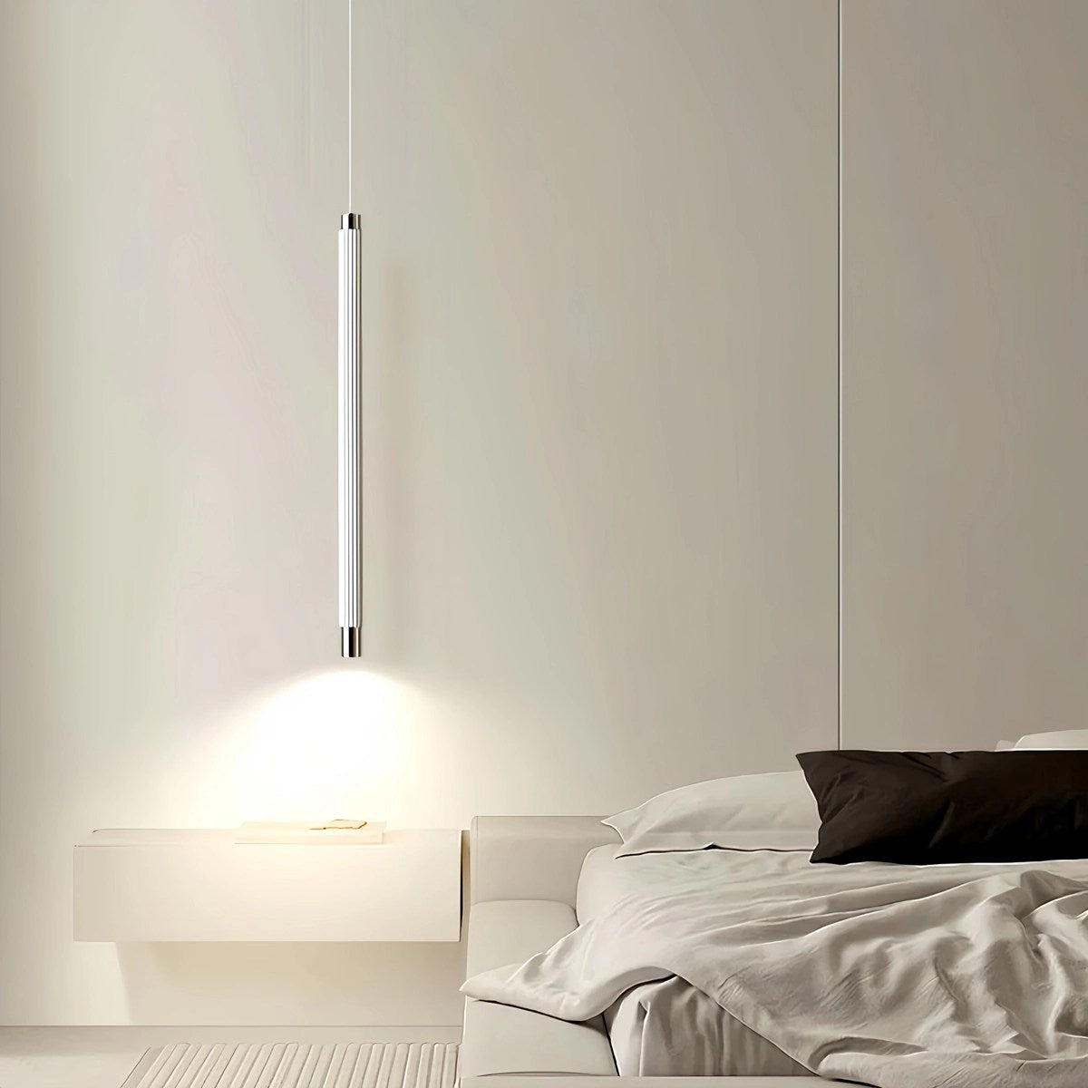 Feyran Adjustable Long Roman Column Pendant Light for Dining Room