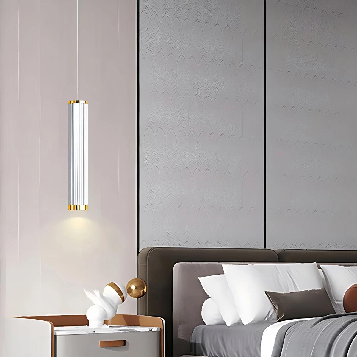 Feyran Adjustable Long Roman Column Pendant Light for Dining Room