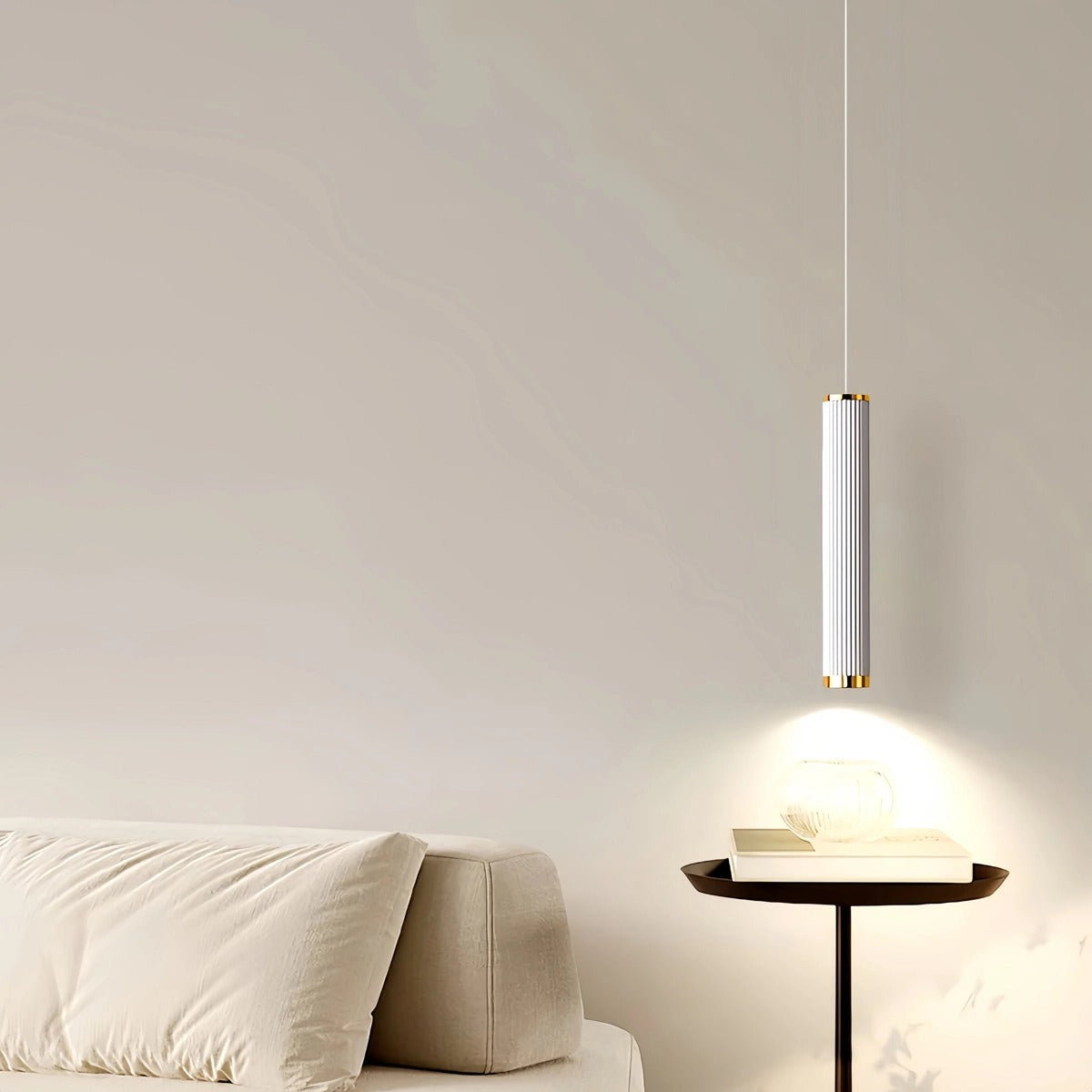 Feyran Adjustable Long Roman Column Pendant Light for Dining Room