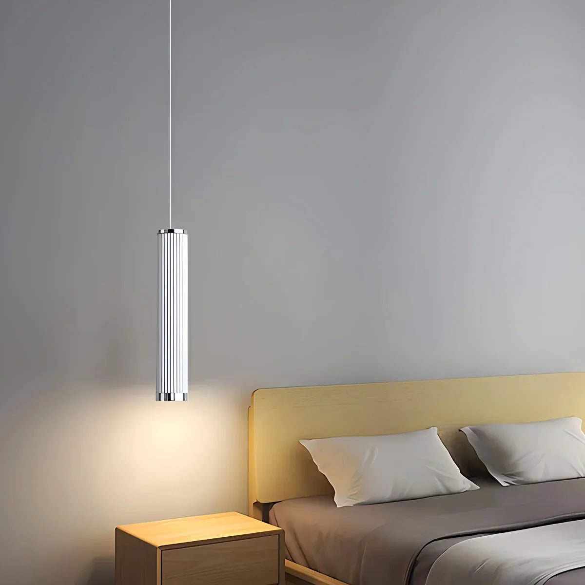 Feyran Adjustable Long Roman Column Pendant Light for Dining Room