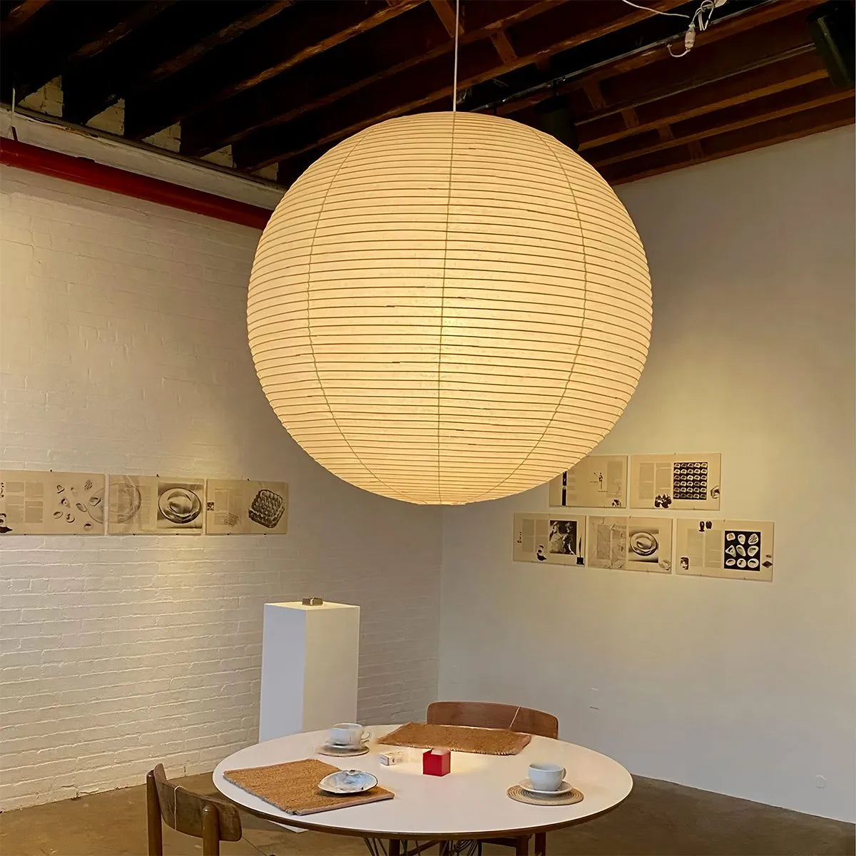 Feyran Akari Spherical Pendant Light for Living Room