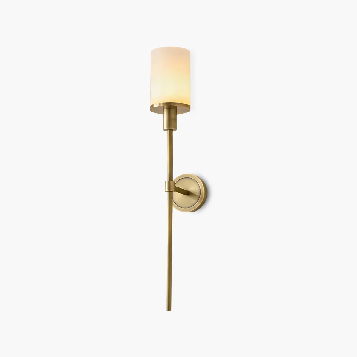 Feyran Alabaster Pillar Candle Wall Sconce