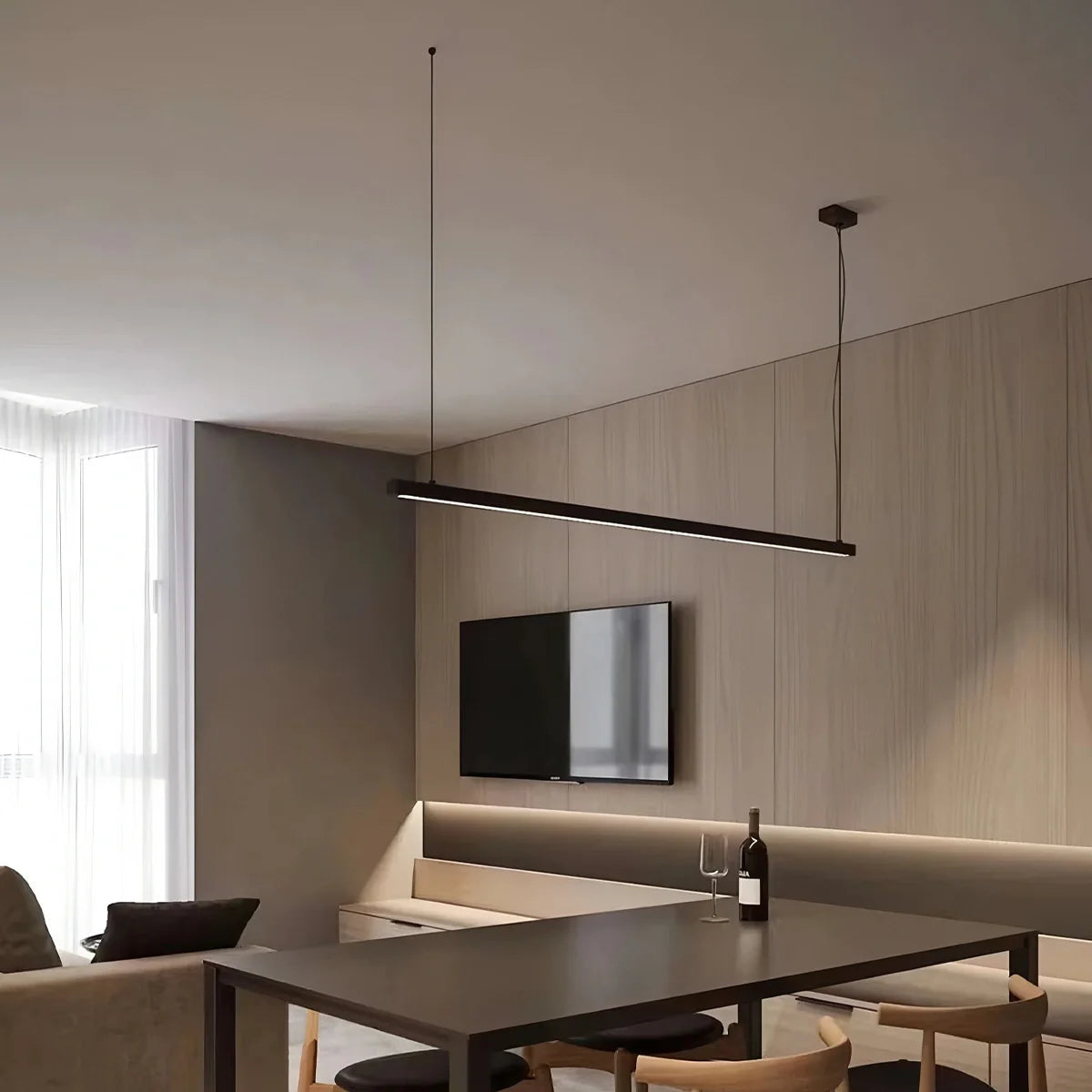 Feyran All Copper Minimalist Chandelier for Dining & Living Rooms