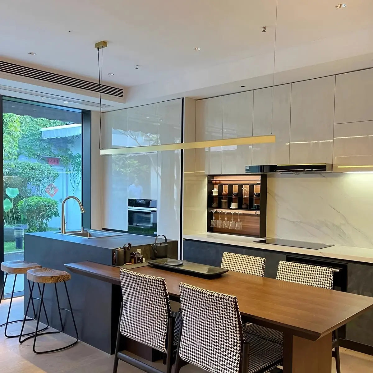 Feyran All Copper Minimalist Chandelier for Dining & Living Rooms