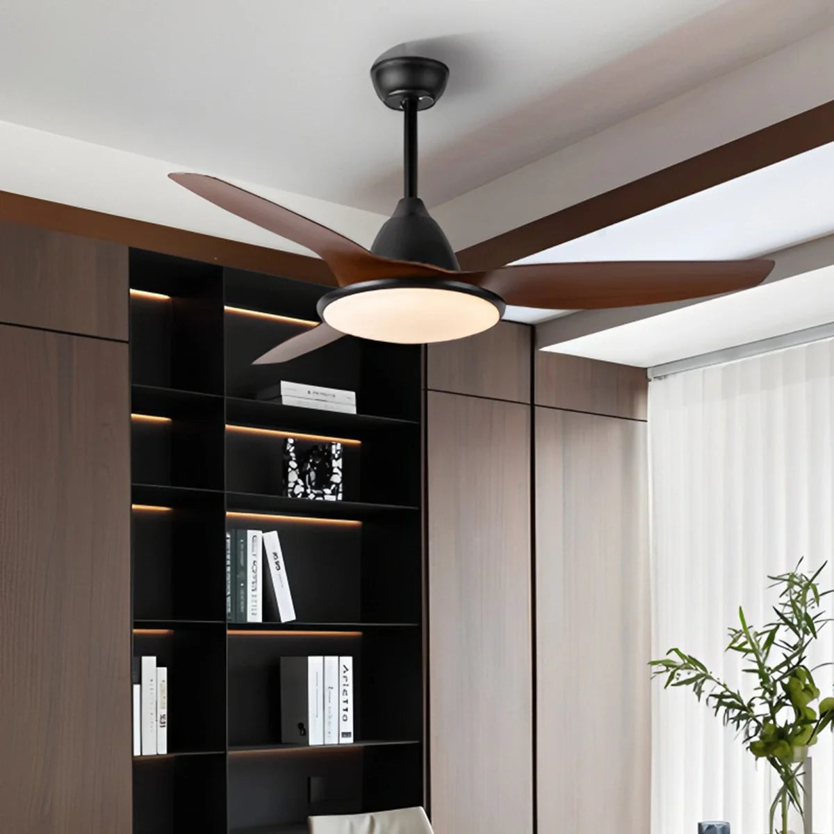 Feyran American Retro Ceiling Fan With Light
