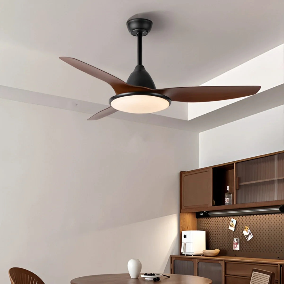 Feyran American Retro Ceiling Fan With Light