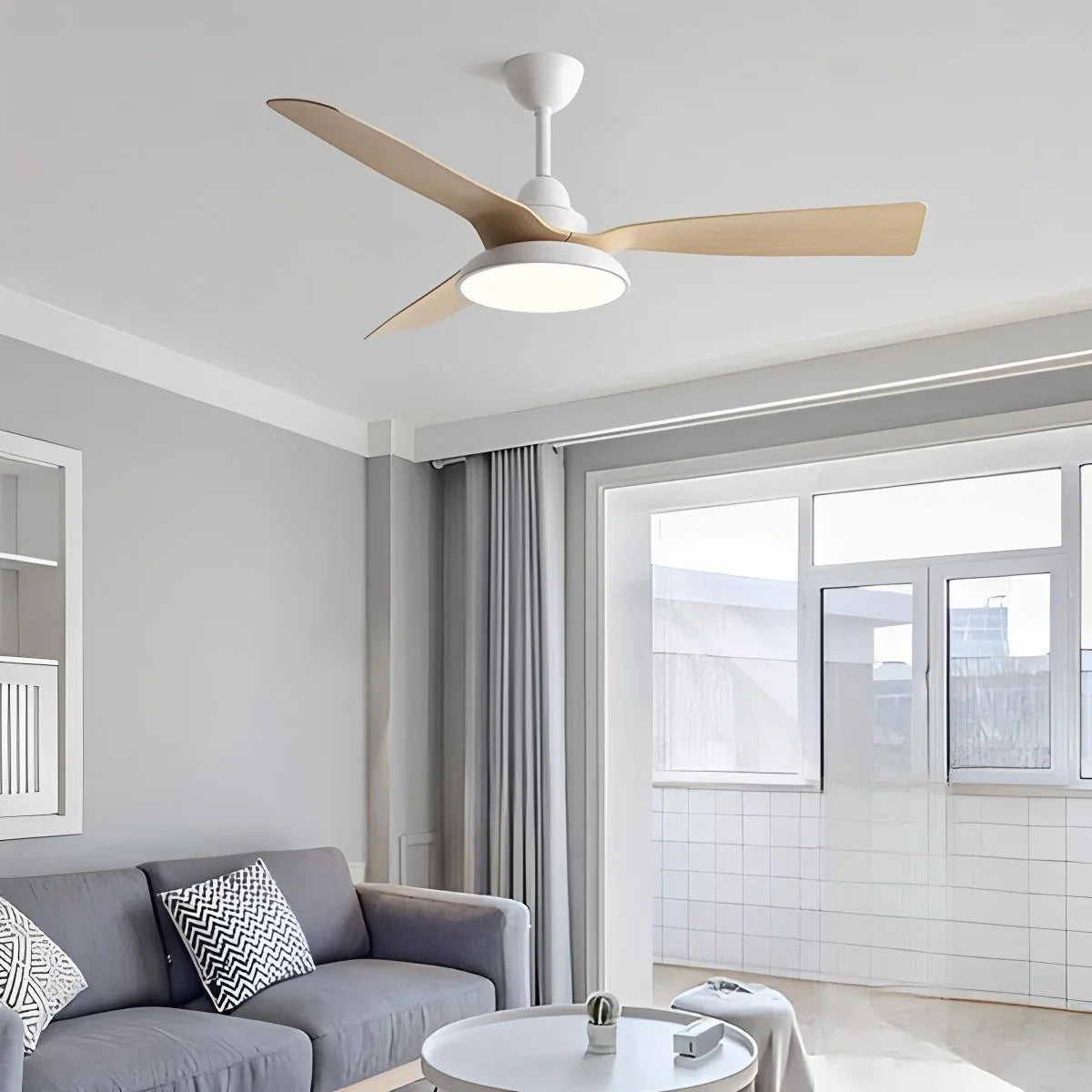 Feyran American Retro Ceiling Fan With Light