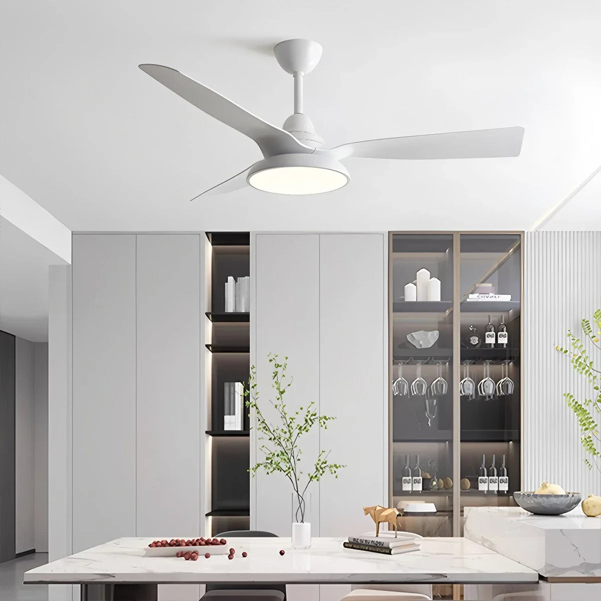 Feyran American Retro Ceiling Fan With Light