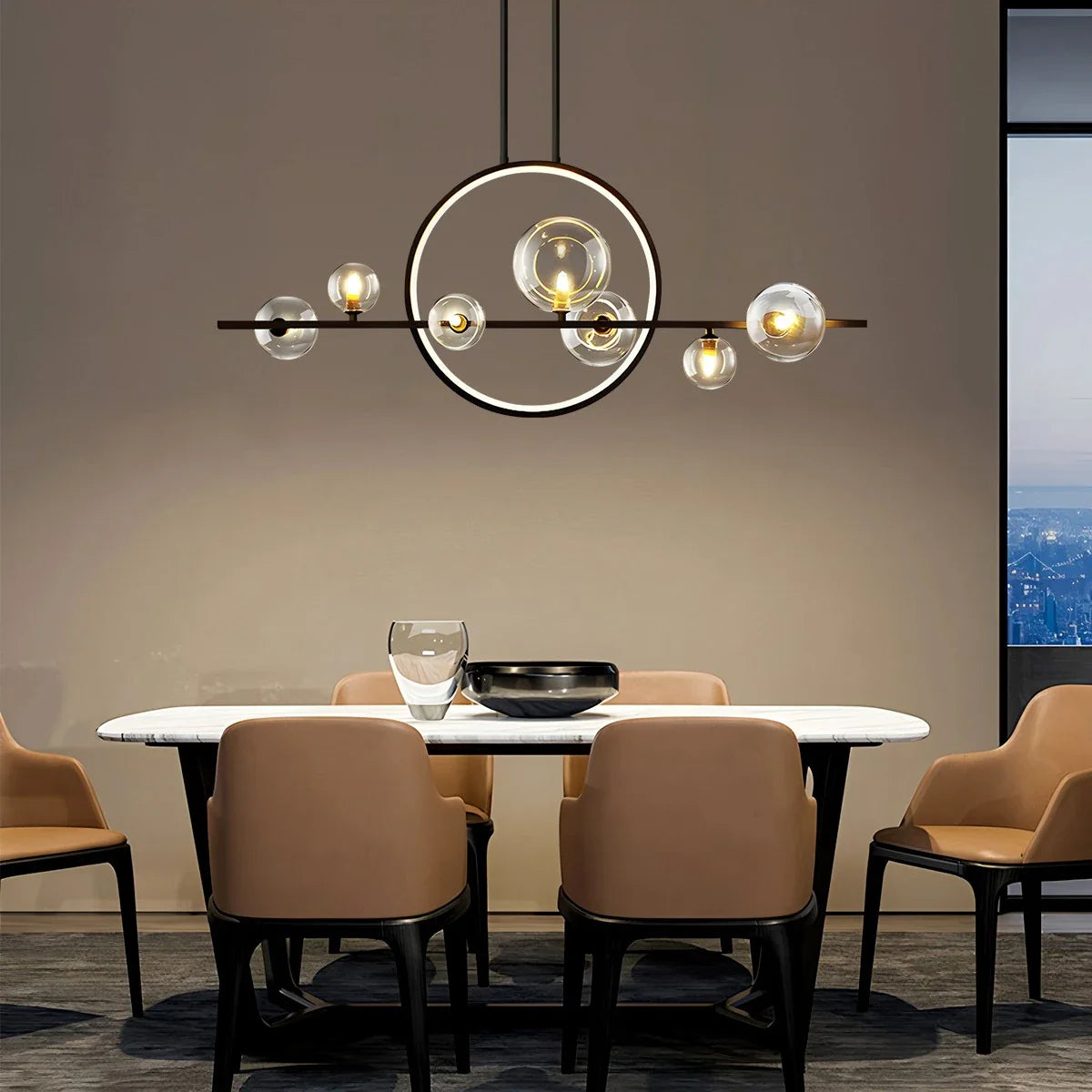 Feyran Archipelago Modern Glass Ball Chandelier