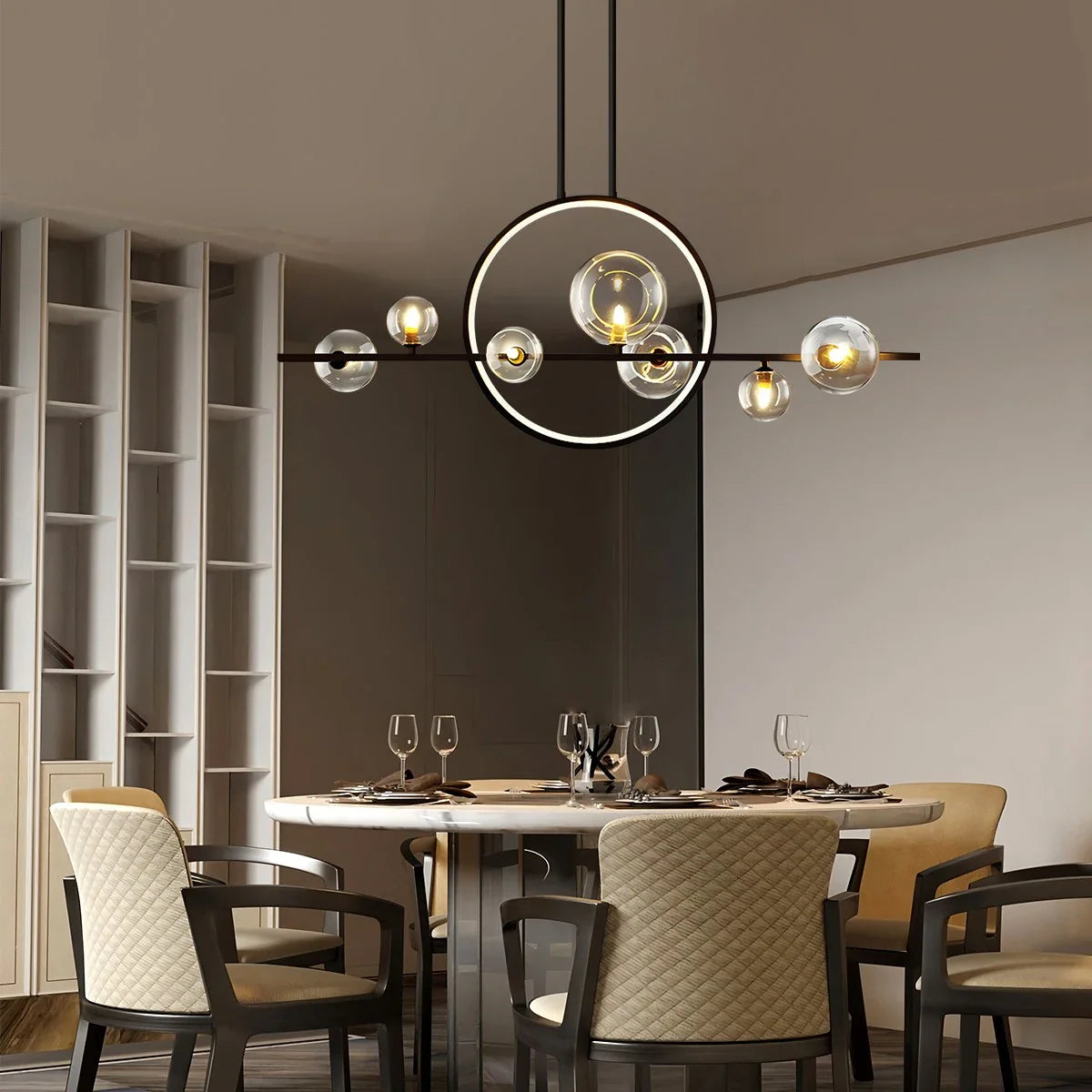 Feyran Archipelago Modern Glass Ball Chandelier