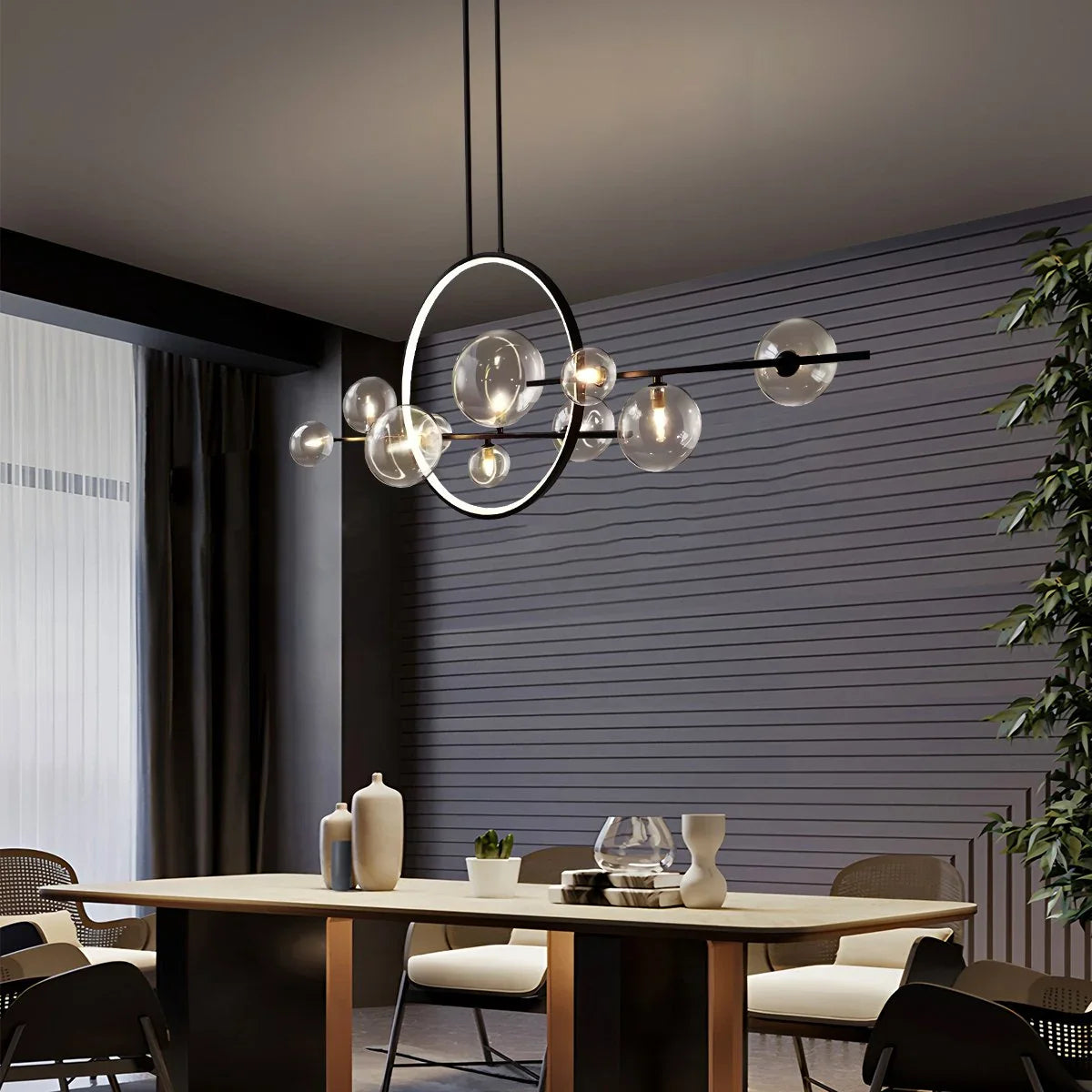 Feyran Archipelago Modern Glass Ball Chandelier