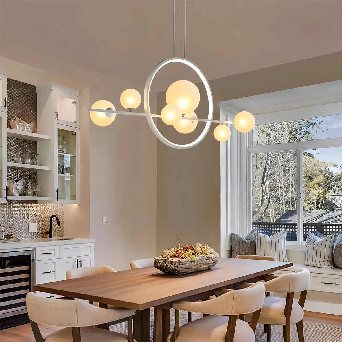 Feyran Archipelago Modern Glass Ball Chandelier