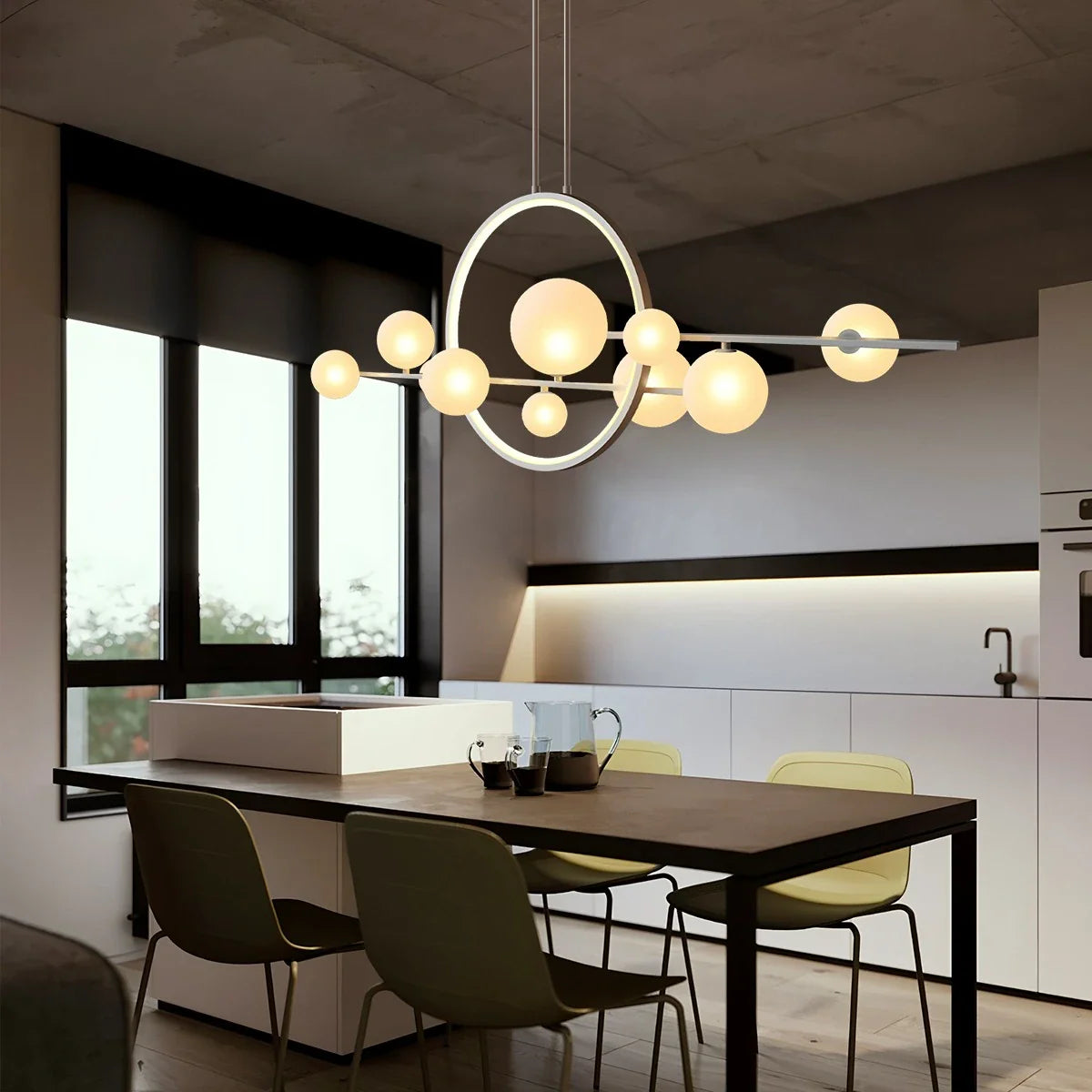 Feyran Archipelago Modern Glass Ball Chandelier