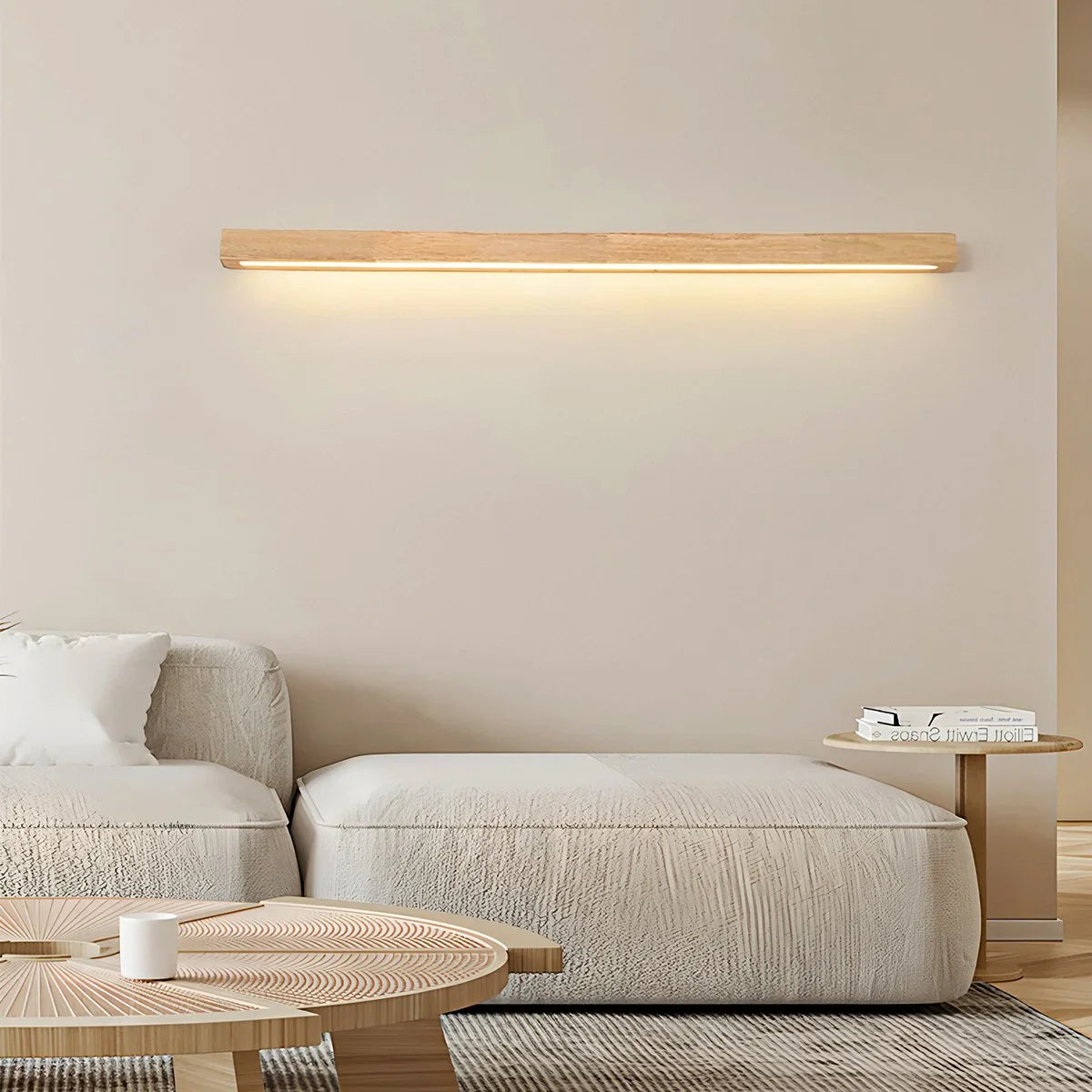 Feyran Arlo Linear Wood Wall Light for Hallway