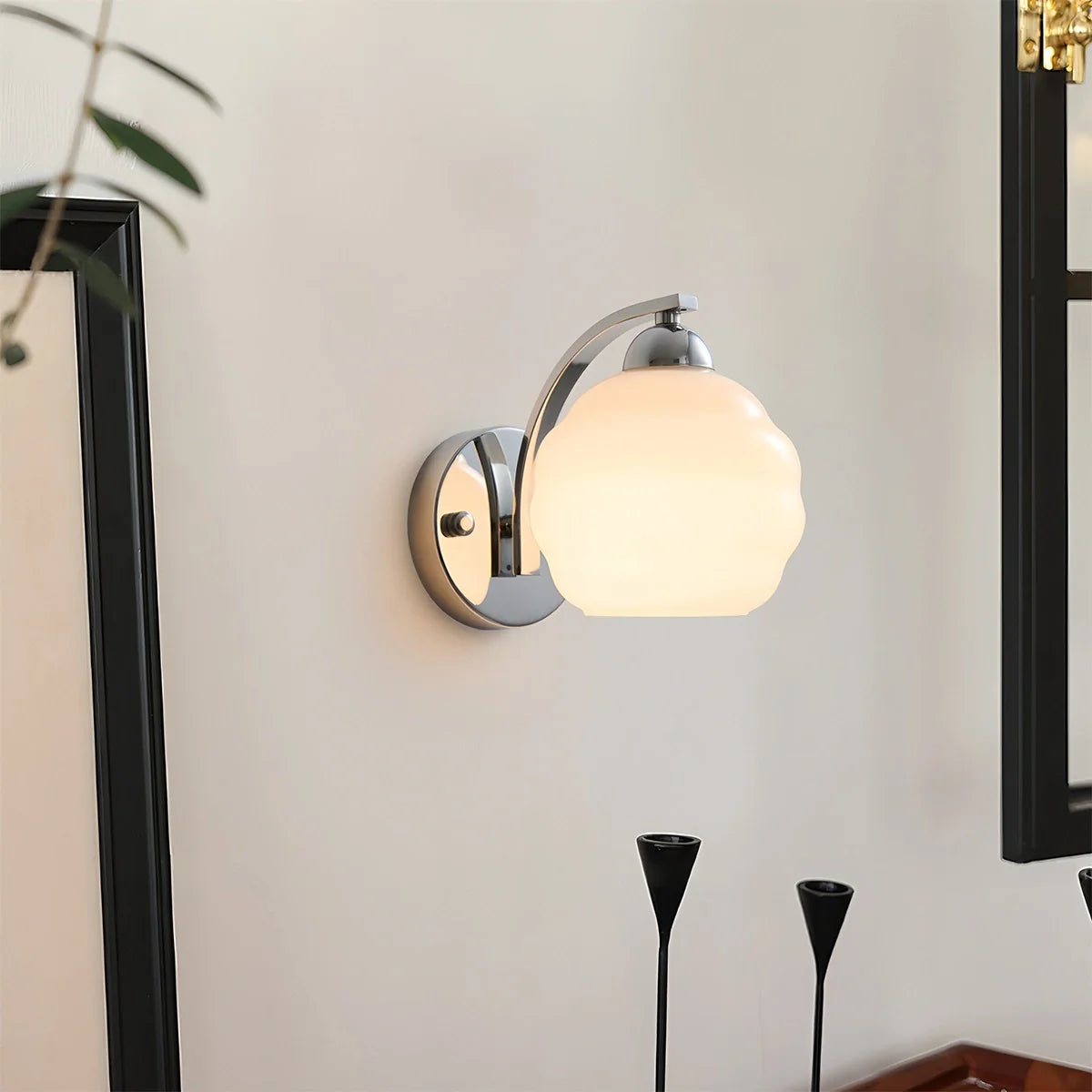 Feyran Art Deco Vintage Glass Wall Lamp