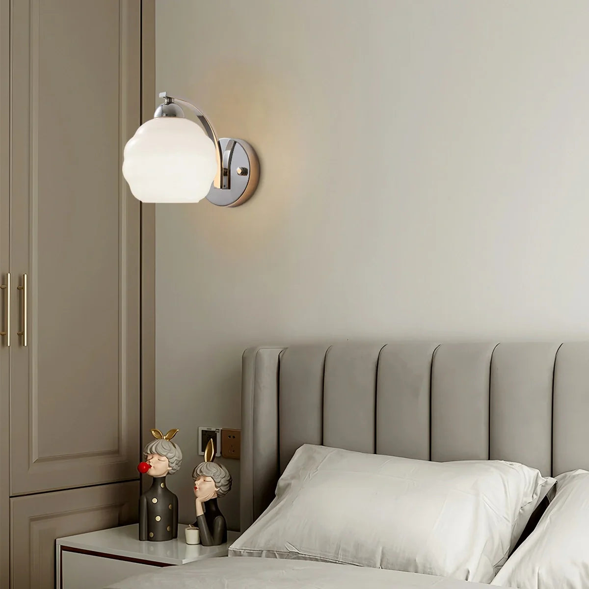 Feyran Art Deco Vintage Glass Wall Lamp