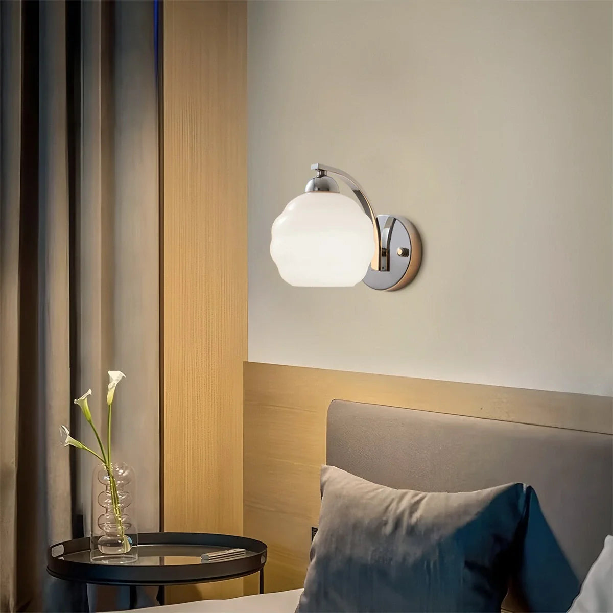 Feyran Art Deco Vintage Glass Wall Lamp