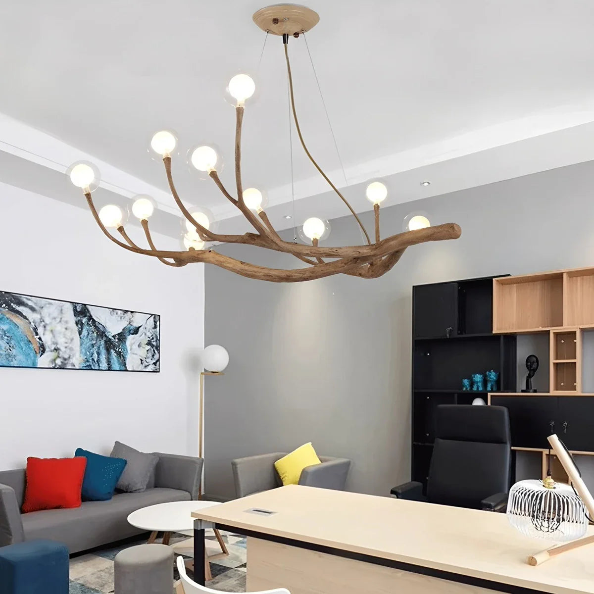 Feyran Arvore Branch Glass Chandelier for Dining Room