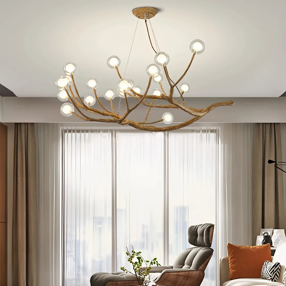 Feyran Arvore Branch Glass Chandelier for Dining Room