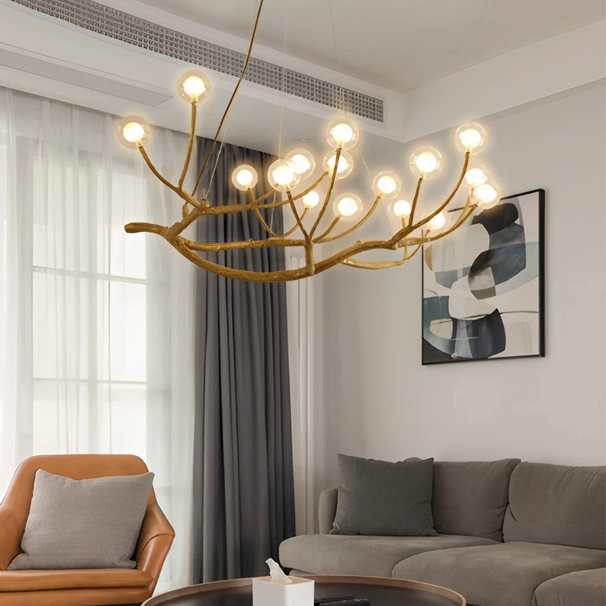 Feyran Arvore Branch Glass Chandelier for Dining Room