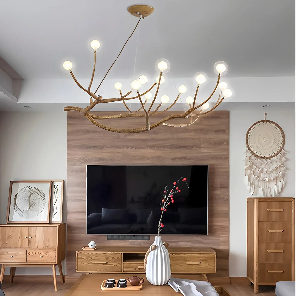 Feyran Arvore Branch Glass Chandelier for Dining Room