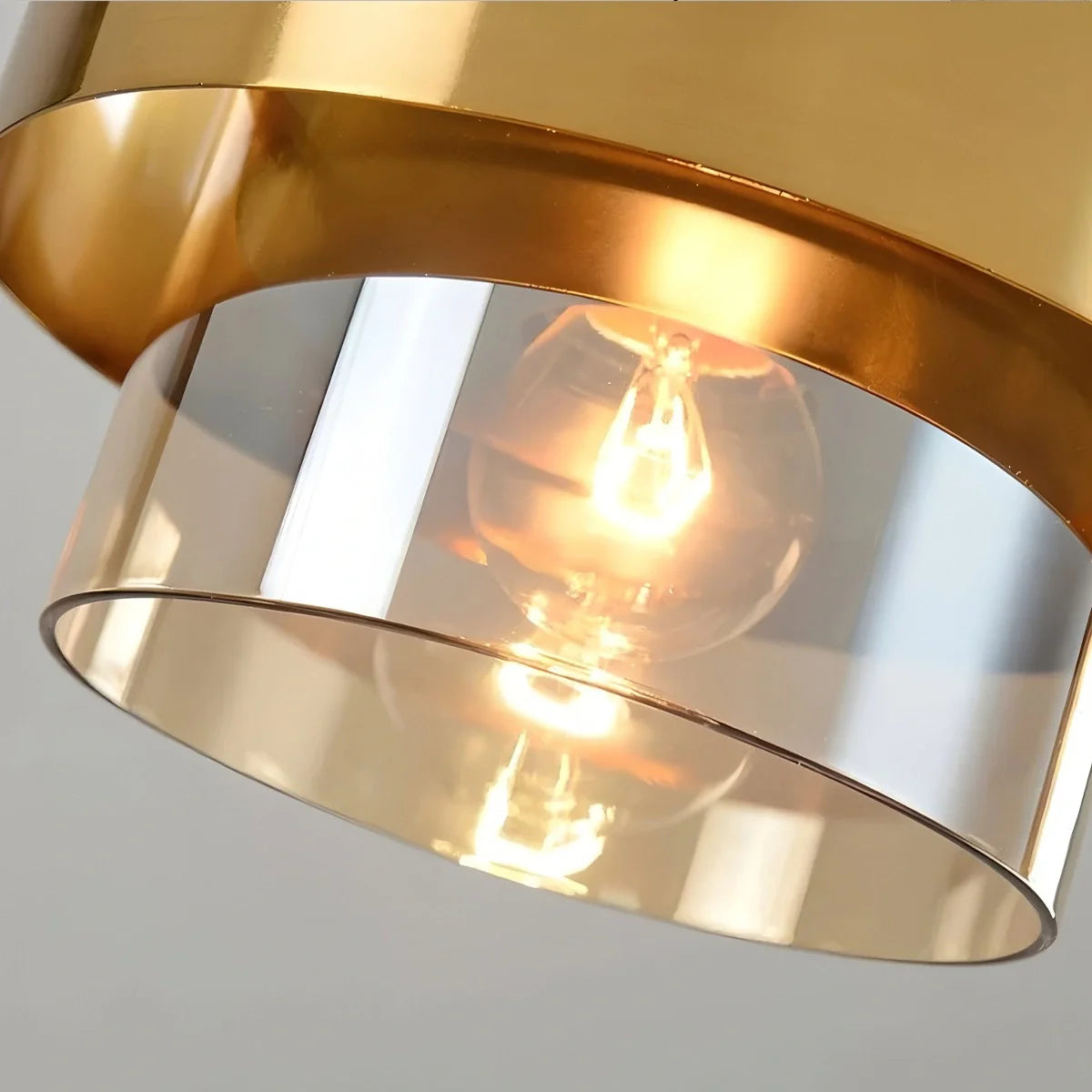 Feyran Azenor Cylindrical Glass Pendant Light for Bedroom