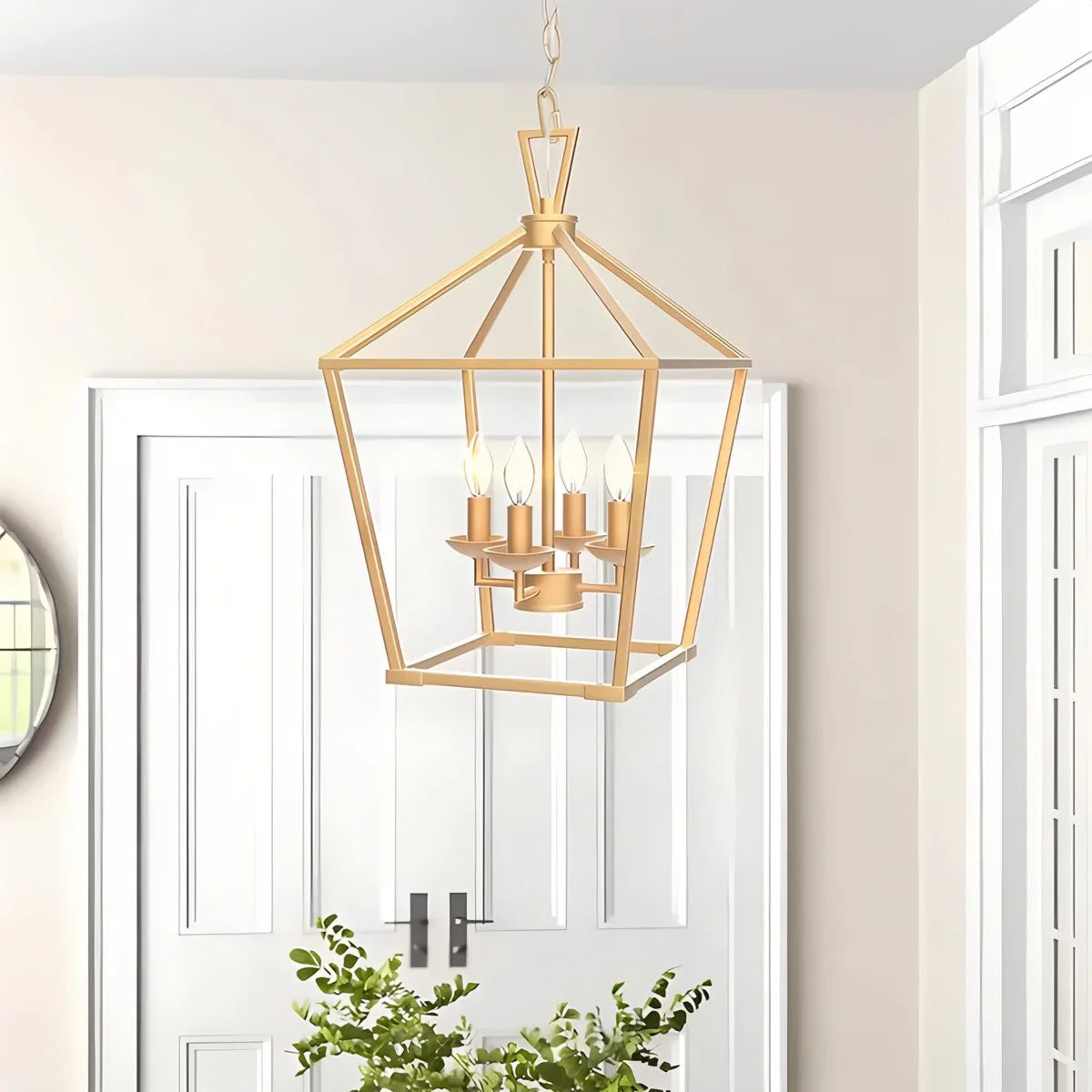 Feyran Bird Cage Iron Pendant Lamp for Dining Room