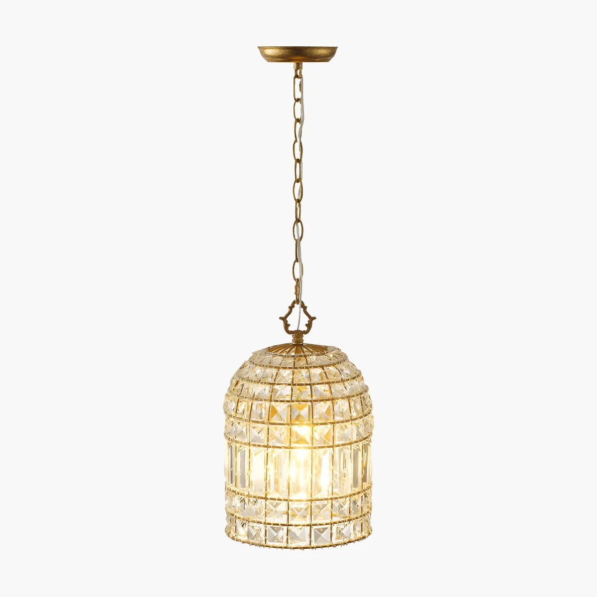 Feyran Birdcage Crystal Pendant Light for Dining Room