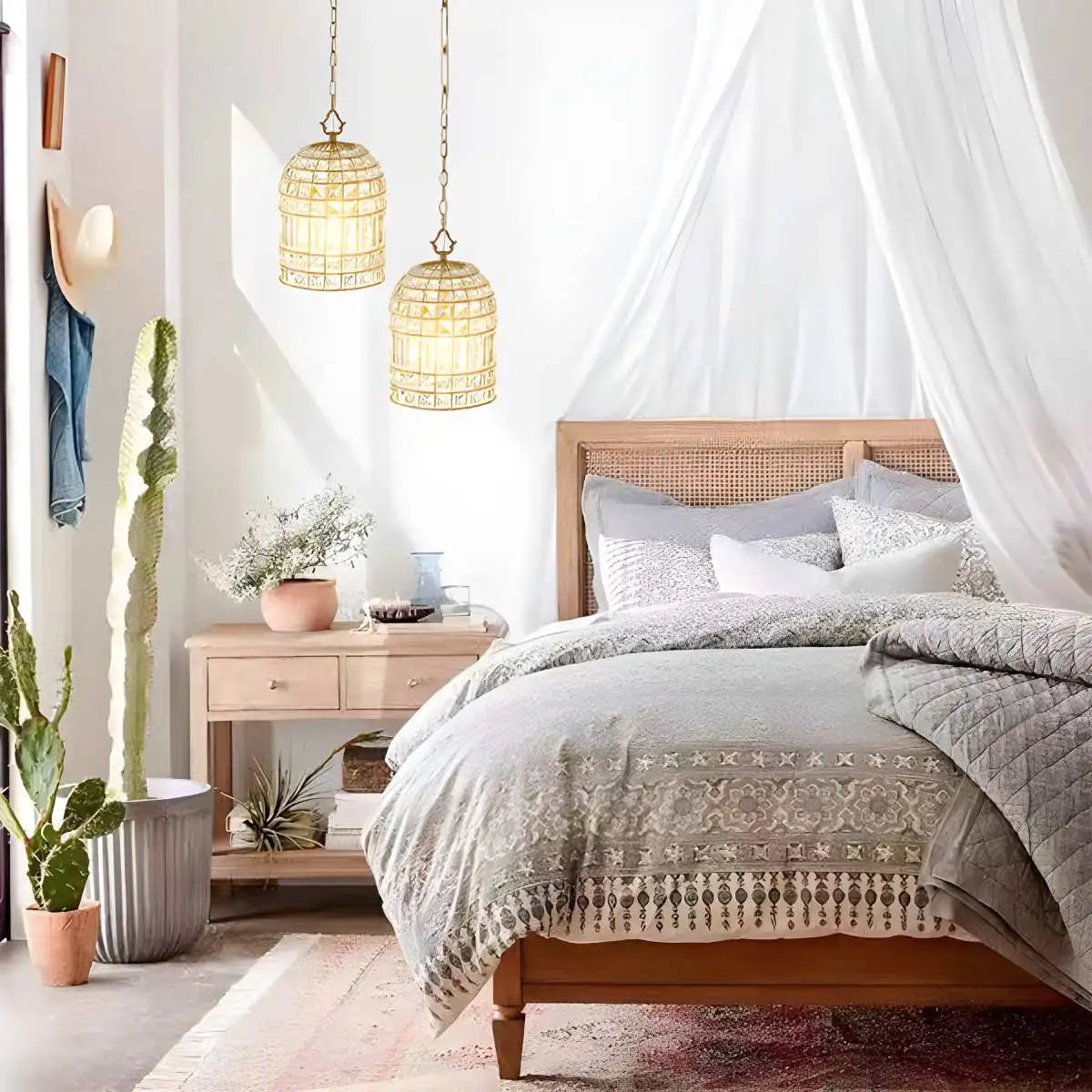 Feyran Birdcage Crystal Pendant Light for Dining Room