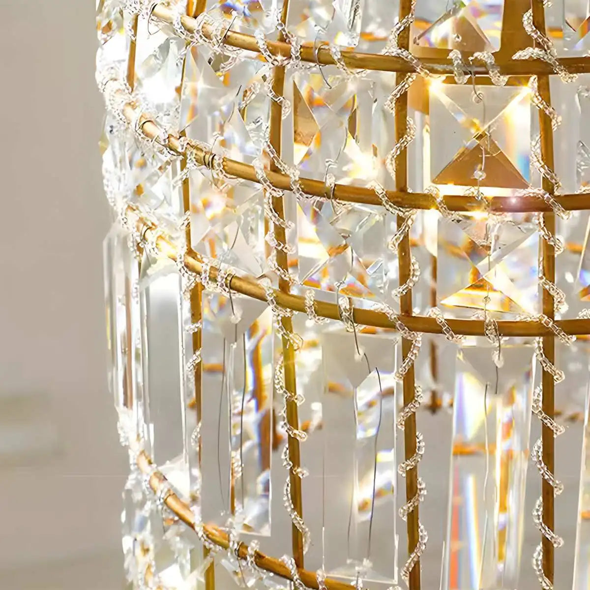 Feyran Birdcage Crystal Pendant Light for Dining Room
