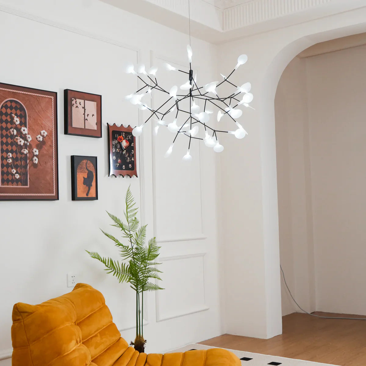 Feyran Black Firefly LED Chandelier