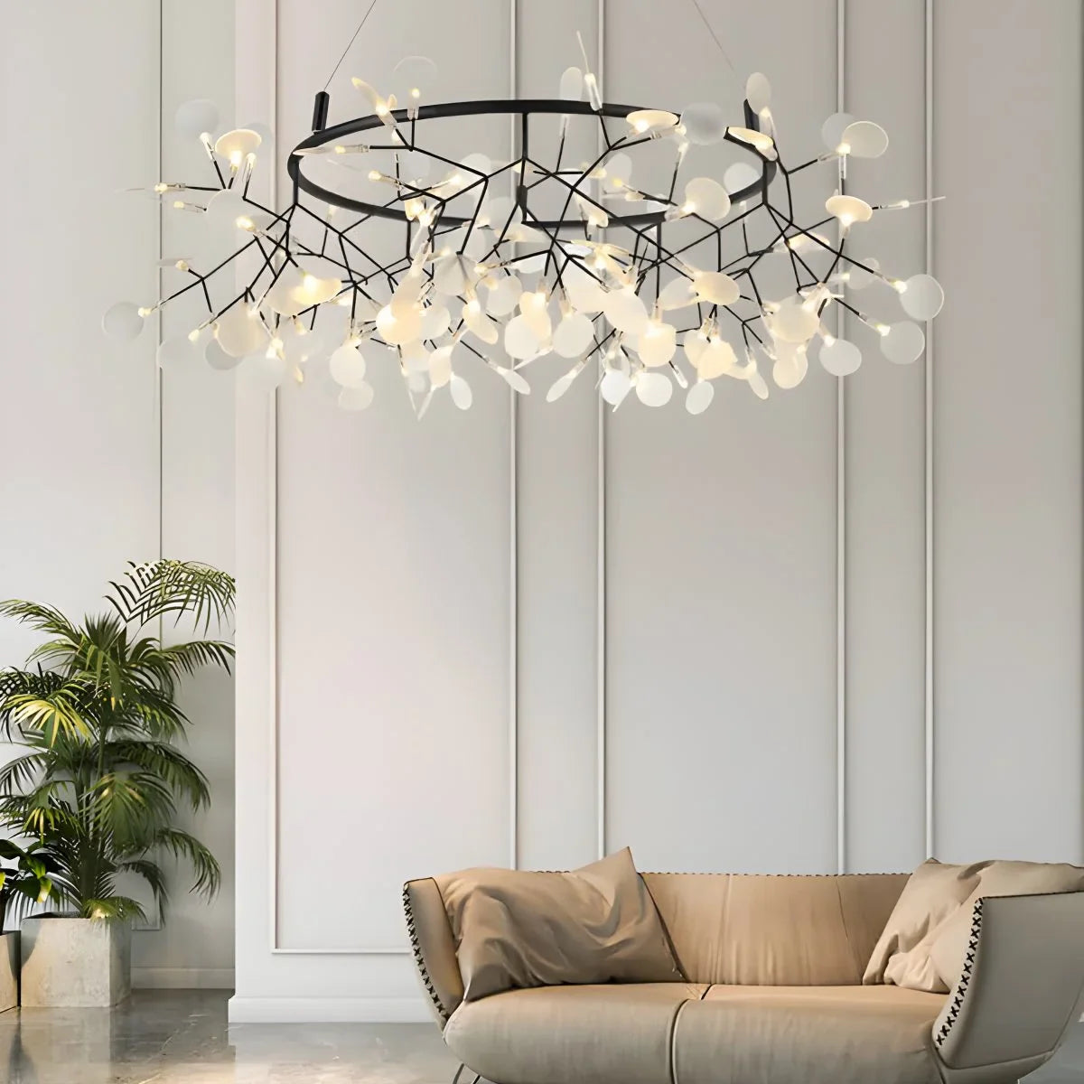 Feyran Black Firefly LED Chandelier