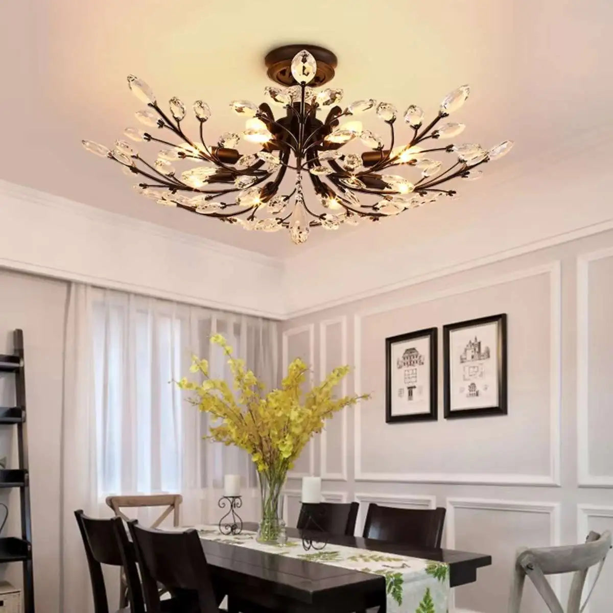 Feyran Branch Crystal Chandelier for Living Room