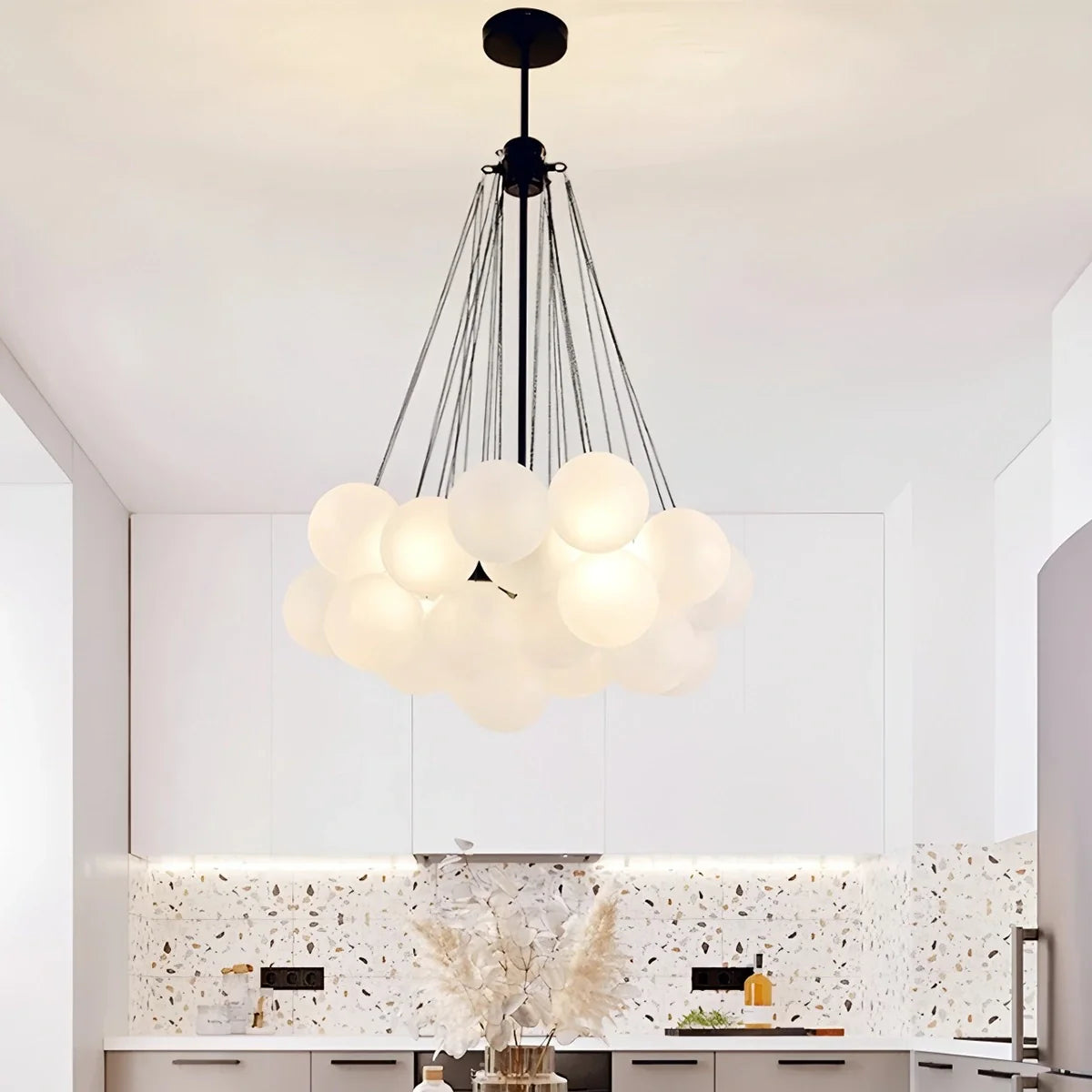 Feyran Modern Bubble Glass Chandelier for Living Room