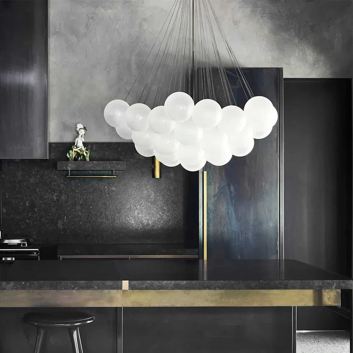 Feyran Modern Bubble Glass Chandelier for Living Room