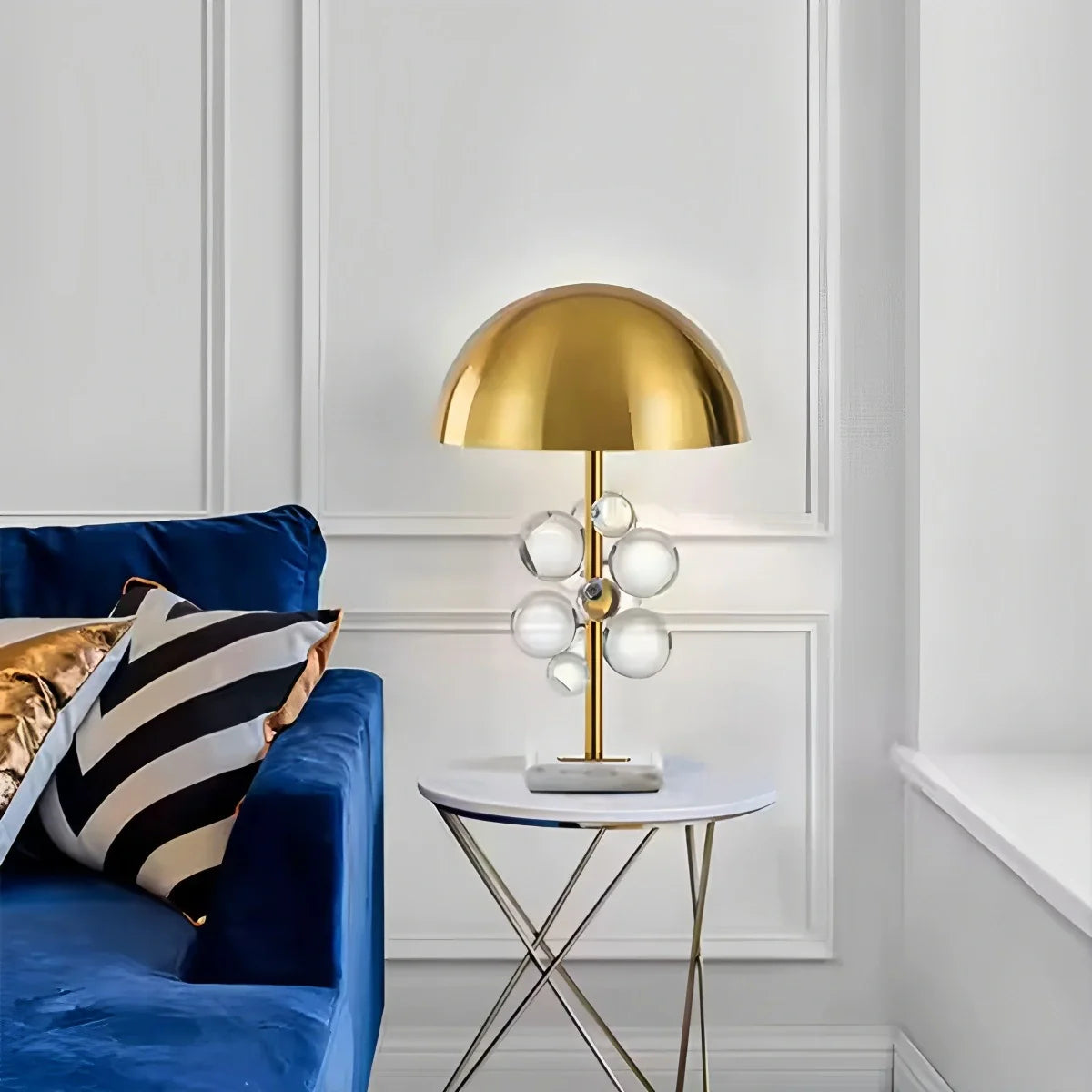 Feyran Bubble Dome Table Lamp for Bedside Table