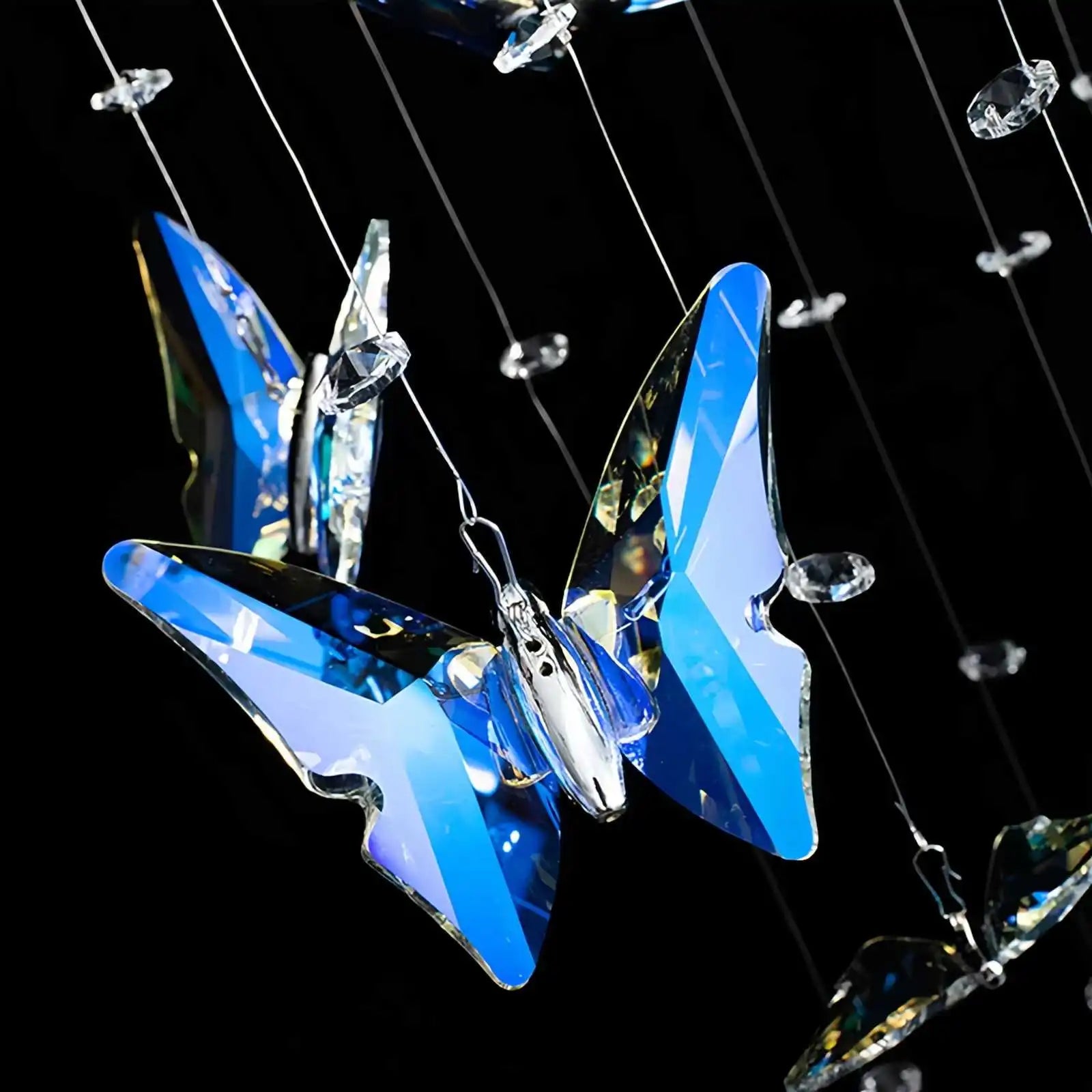 Feyran Butterfly Chandelier Hanging Lights for Staircase