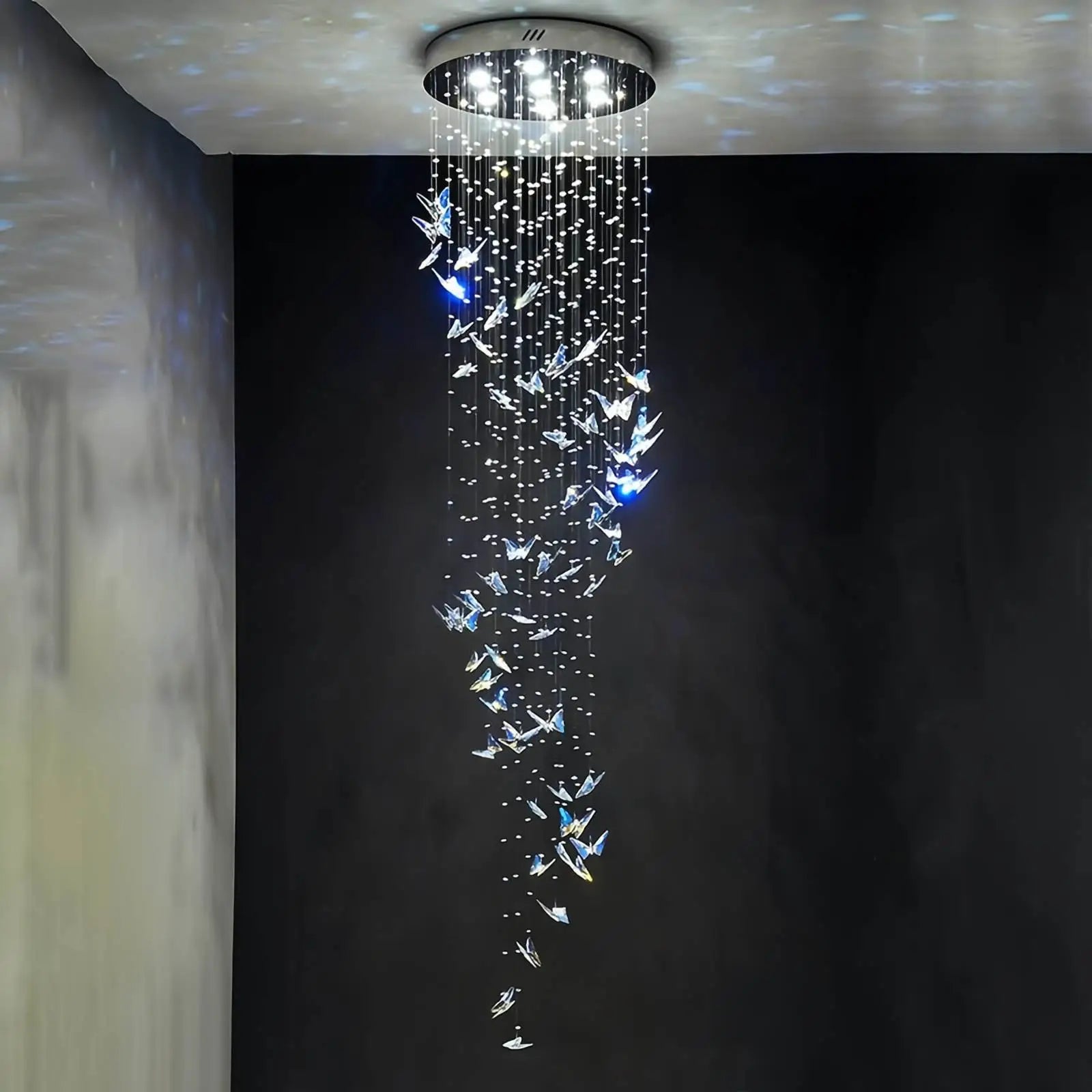 Feyran Butterfly Chandelier Hanging Lights for Staircase