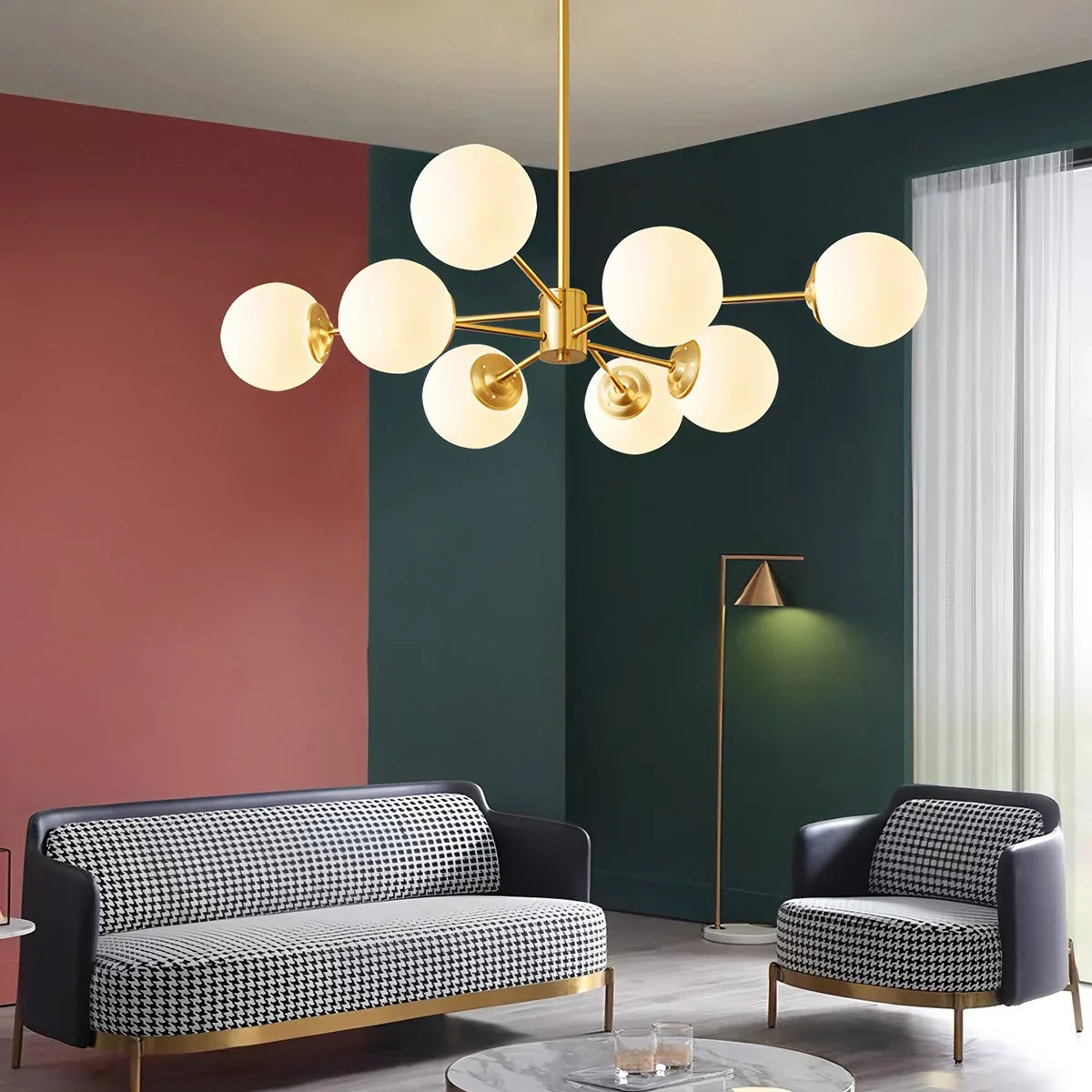 Feyran Camilla Glass Chandelier for Living Room
