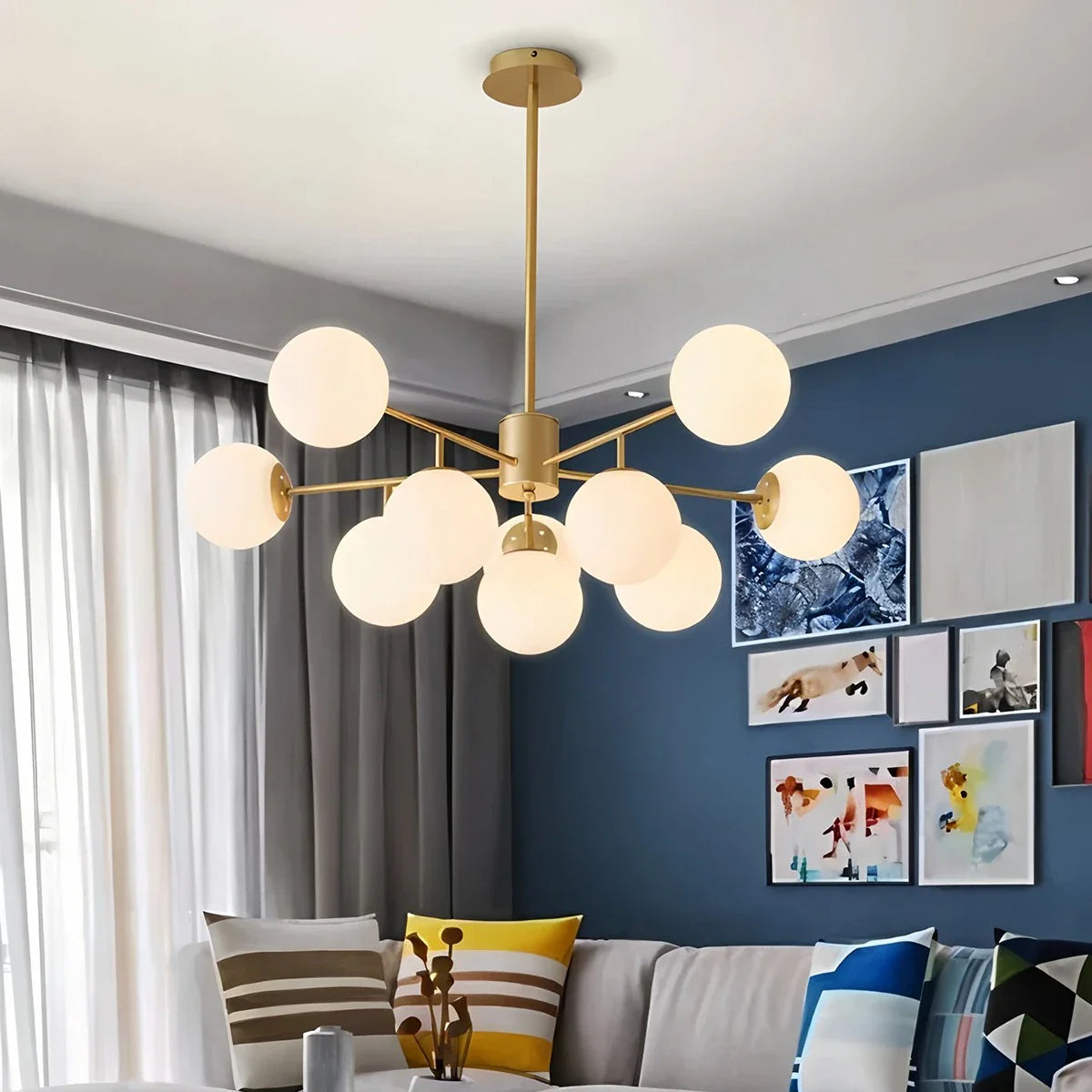 Feyran Camilla Glass Chandelier for Living Room