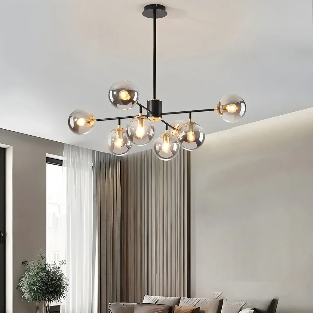 Feyran Camilla Glass Chandelier for Living Room