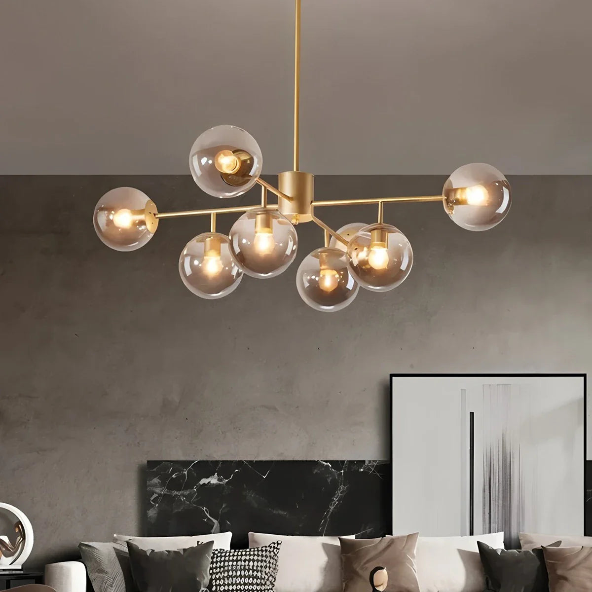 Feyran Camilla Glass Chandelier for Living Room