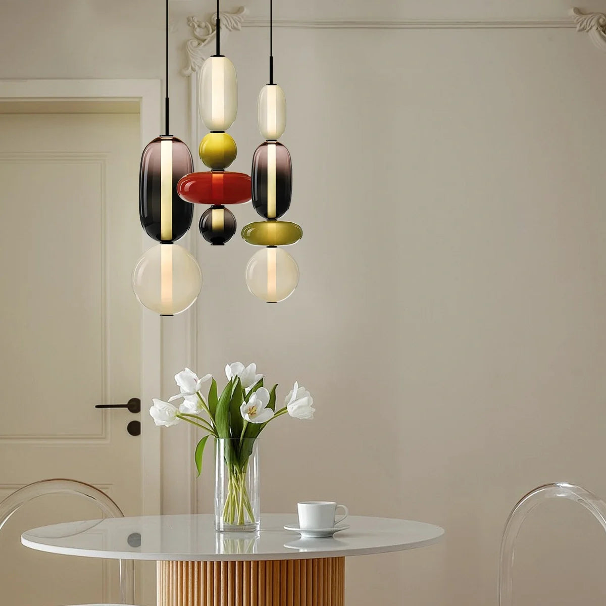 Feyran Candied Glass Pendant Light for Bedroom