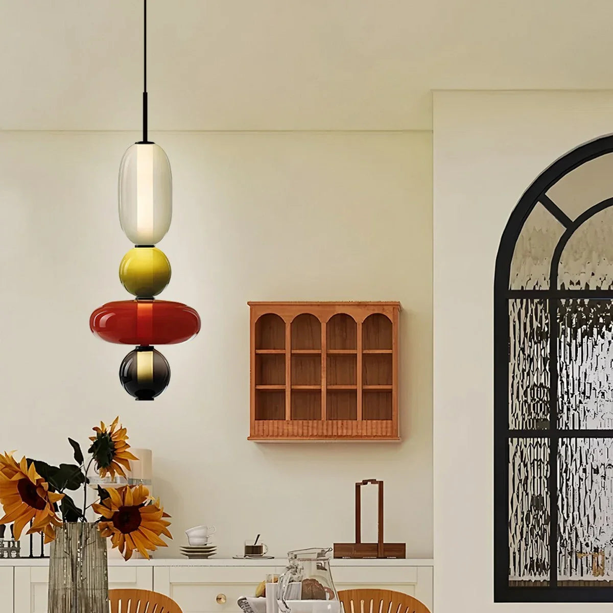 Feyran Candied Glass Pendant Light for Bedroom