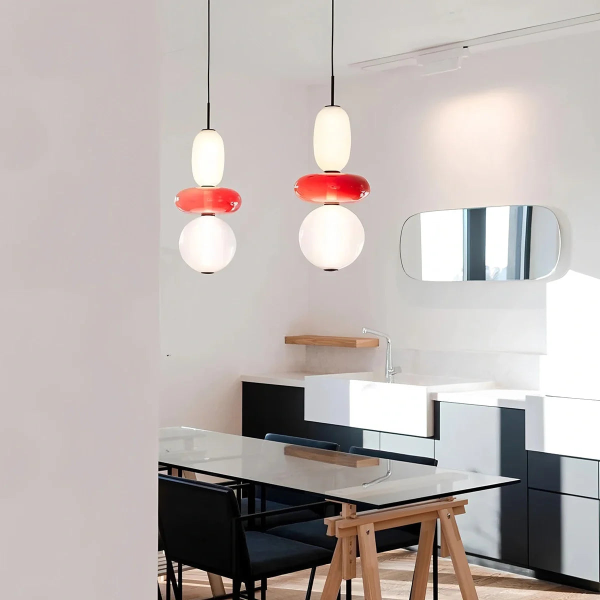 Feyran Candied Glass Pendant Light for Bedroom
