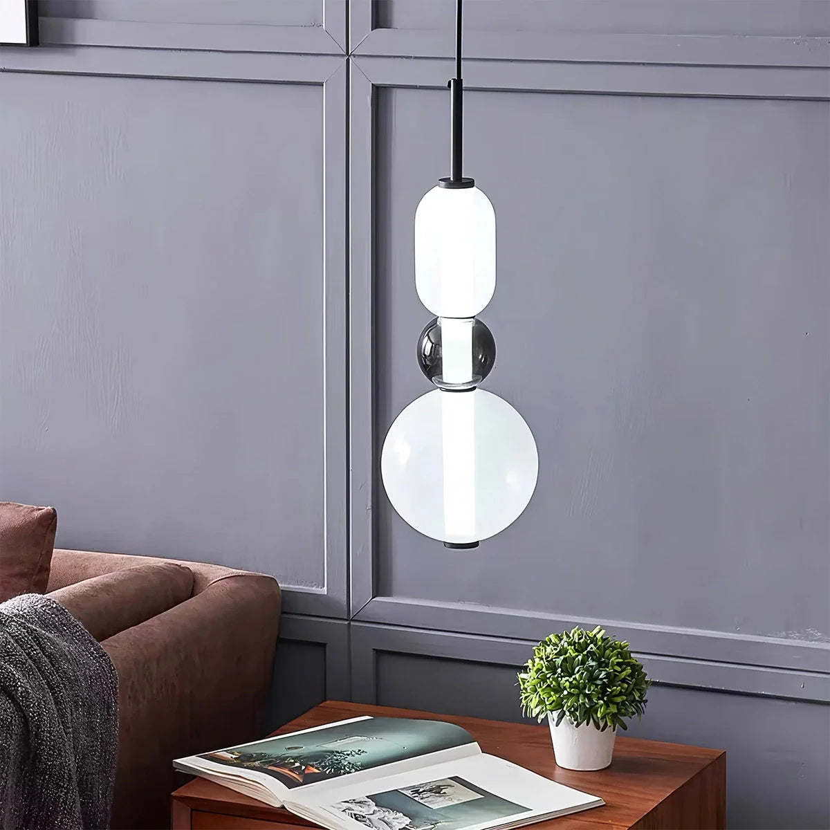 Feyran Candied Glass Pendant Light for Bedroom