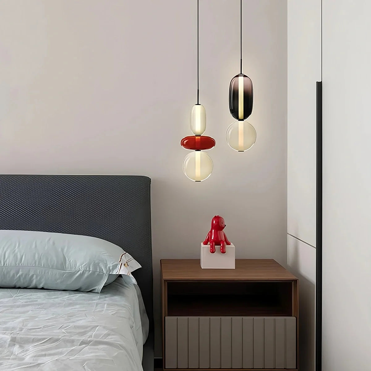 Feyran Candied Glass Pendant Light for Bedroom